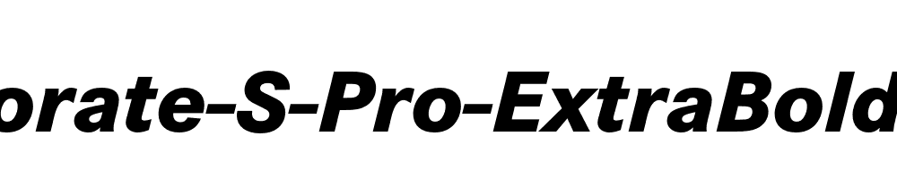 Corporate-S-Pro-ExtraBold-Italic