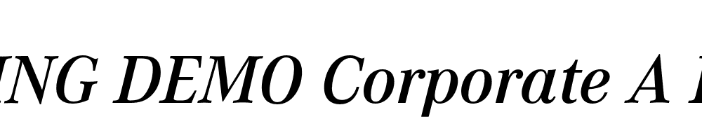  DEMO Corporate A Demi Italic