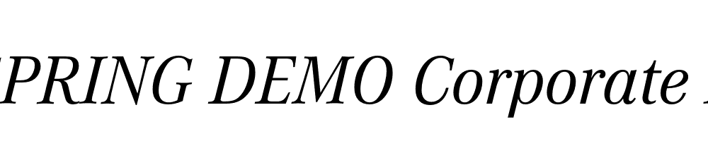  DEMO Corporate A Italic