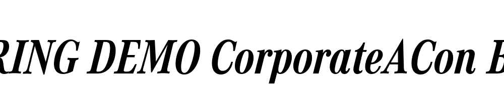  DEMO CorporateACon Bold Italic