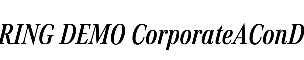  DEMO CorporateAConDem Italic