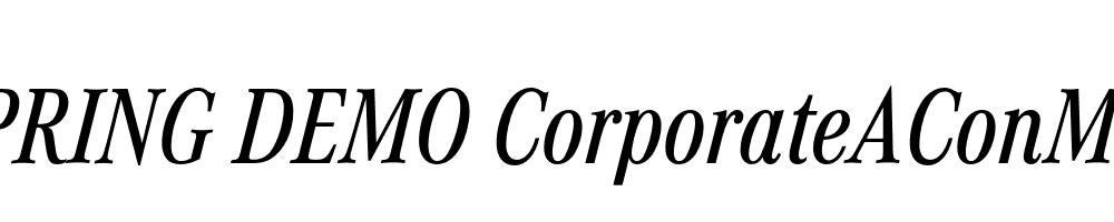  DEMO CorporateAConMed Italic