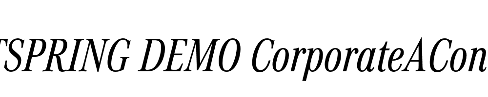  DEMO CorporateACon Italic