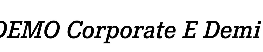 FSP DEMO Corporate E Demi Italic