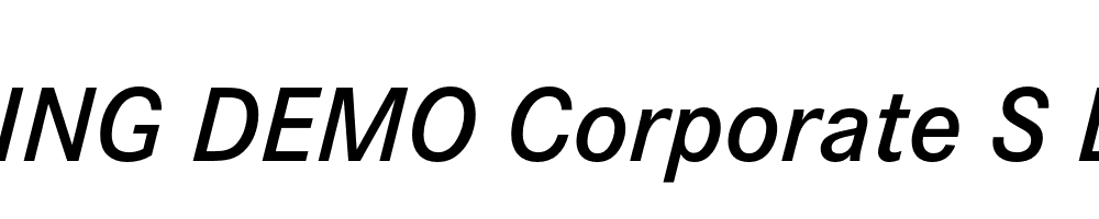  DEMO Corporate S Demi Italic