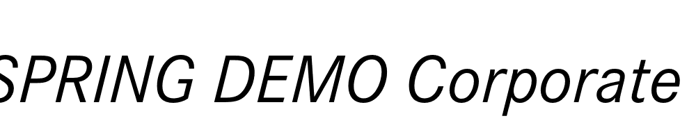  DEMO Corporate S Italic