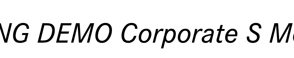  DEMO Corporate S Medium Italic