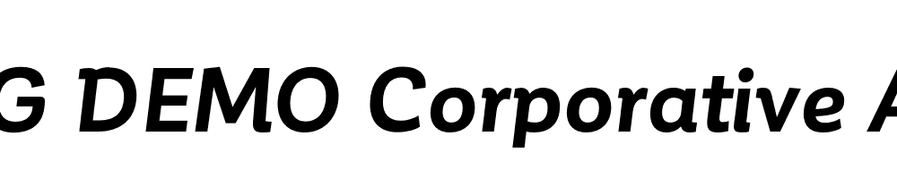  DEMO Corporative Alt Bold Italic