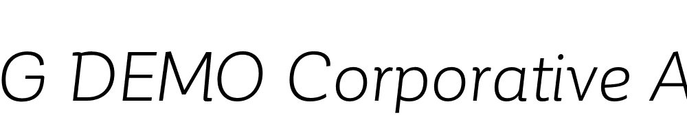  DEMO Corporative Alt Book Italic