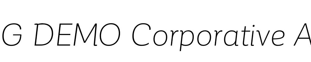  DEMO Corporative Alt Light Italic