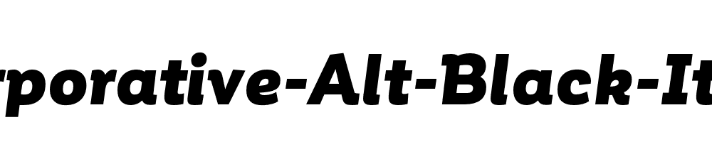 Corporative-Alt-Black-Italic