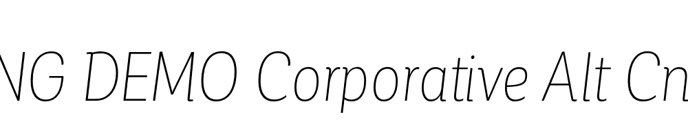  DEMO Corporative Alt Cnd Thin Italic