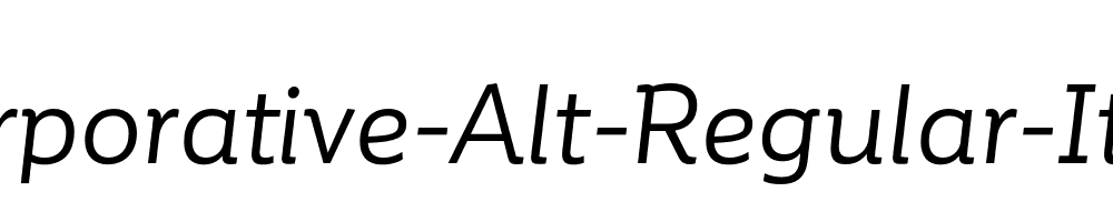 Corporative-Alt-Regular-Italic