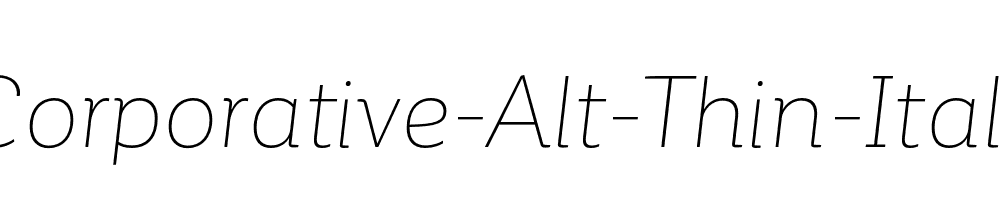 Corporative-Alt-Thin-Italic