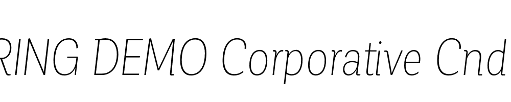  DEMO Corporative Cnd Thin Italic