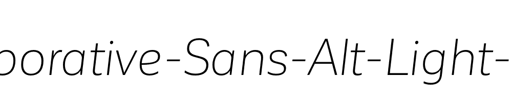 Corporative-Sans-Alt-Light-Italic