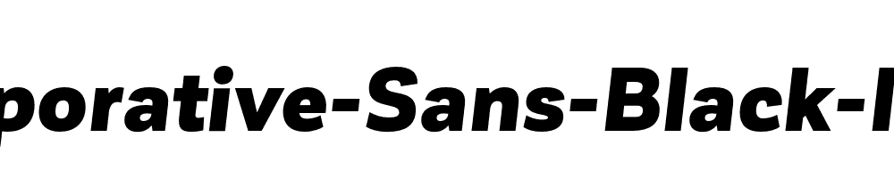 Corporative-Sans-Black-Italic