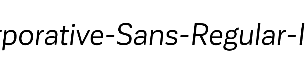 Corporative-Sans-Regular-Italic