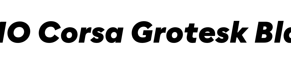 FSP DEMO Corsa Grotesk Black Italic