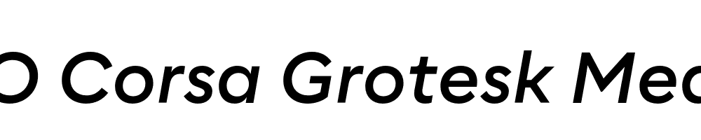 FSP DEMO Corsa Grotesk Medium Italic