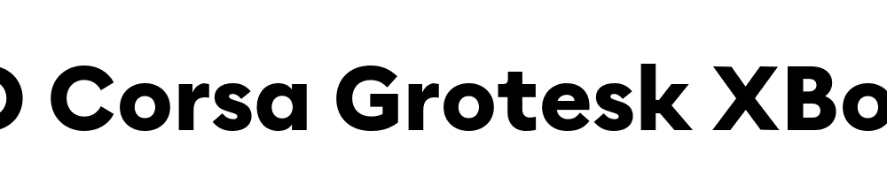 FSP DEMO Corsa Grotesk XBold Regular