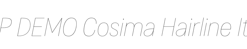 FSP DEMO Cosima Hairline Italic