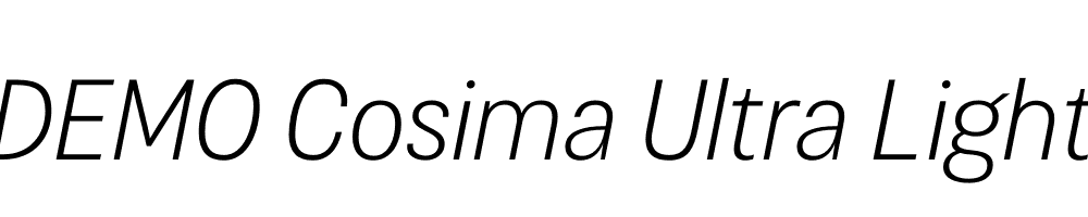 FSP DEMO Cosima Ultra Light Italic