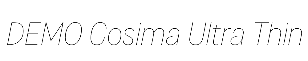 FSP DEMO Cosima Ultra Thin Italic