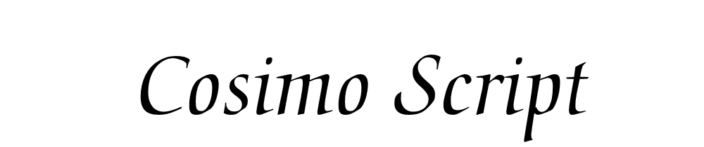 Cosimo Script