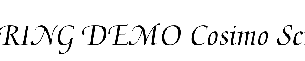  DEMO Cosimo Script Regular