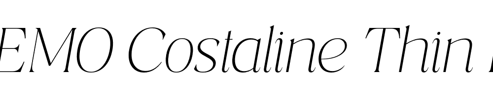 FSP DEMO Costaline Thin Ita Italic