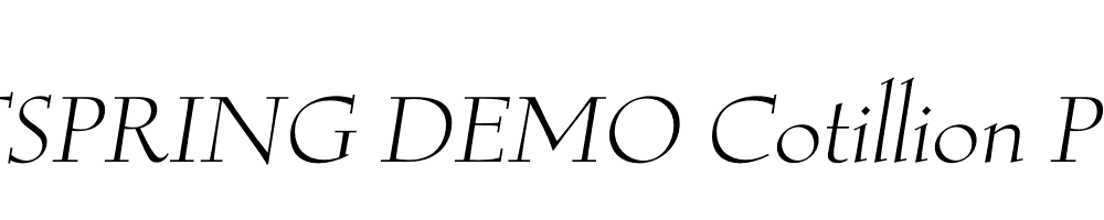  DEMO Cotillion Pro Italic