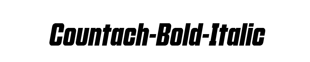 Countach-Bold-Italic