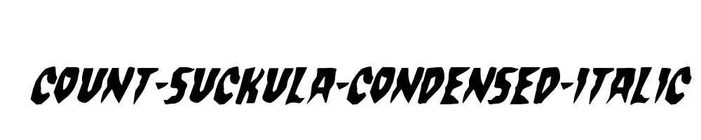 Count-Suckula-Condensed-Italic