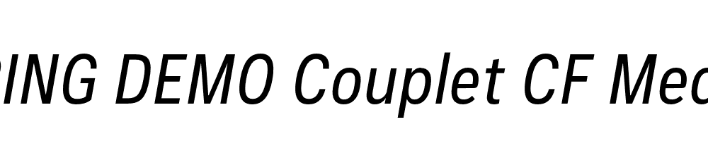  DEMO Couplet CF Medium Italic