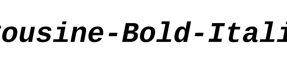 Cousine-Bold-Italic