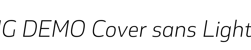  DEMO Cover sans Light italic Regular