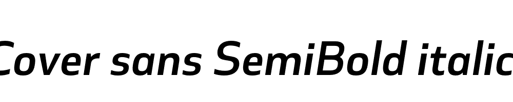  DEMO Cover sans SemiBold italic Regular