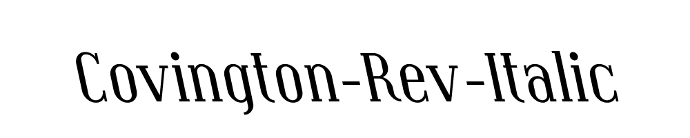 Covington-Rev-Italic