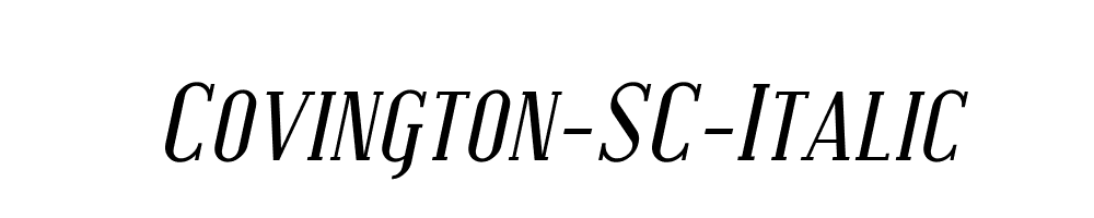 Covington-SC-Italic