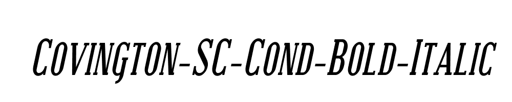 Covington-SC-Cond-Bold-Italic