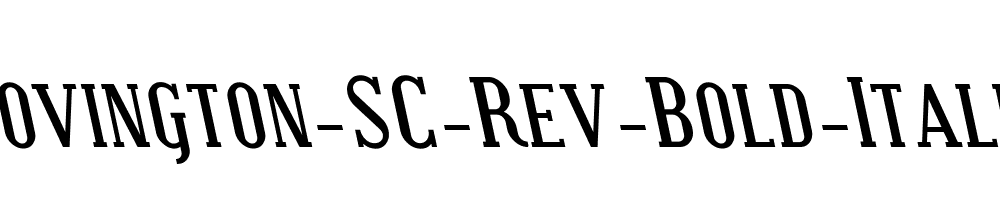 Covington-SC-Rev-Bold-Italic