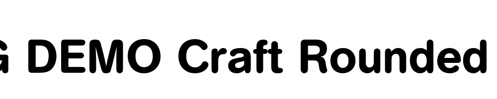  DEMO Craft Rounded Demi Regular