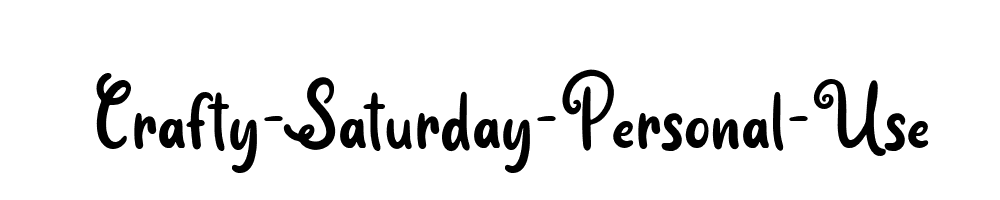 Crafty-Saturday-Personal-Use