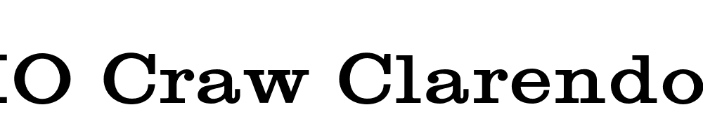  DEMO Craw Clarendon Expanded Regular