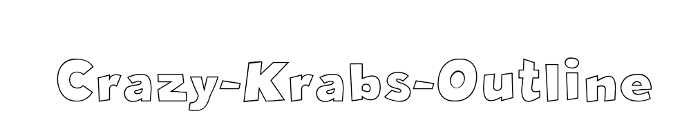 Crazy-Krabs-Outline