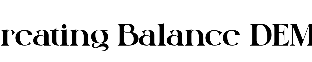 Creating-Balance-DEMO