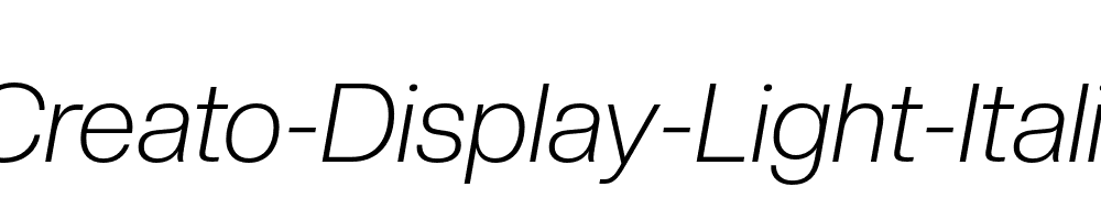 Creato-Display-Light-Italic