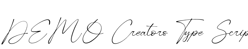 FSP DEMO Creators Type Script Regular