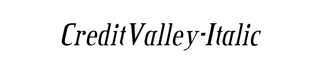 CreditValley-Italic